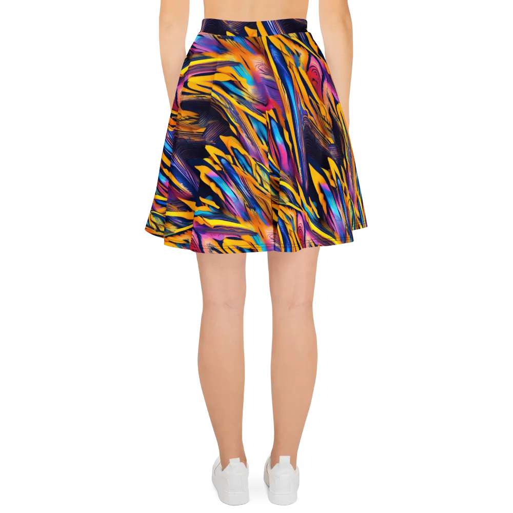 Electric Saffron on Skater Skirt — Back