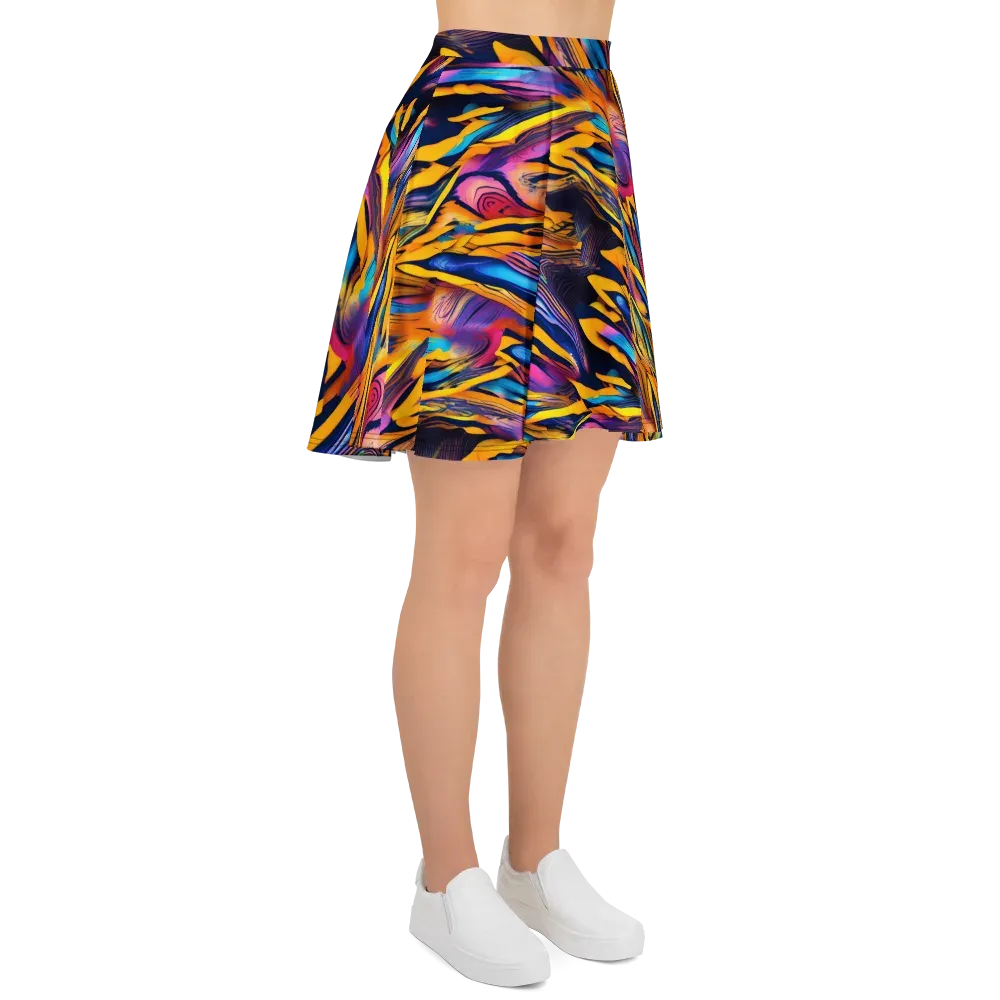 Electric Saffron on Skater Skirt — Right