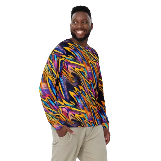Electric Saffron on a Sweatshirt