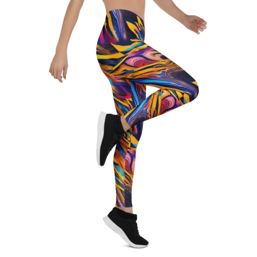 Electric Saffron on a Leggings