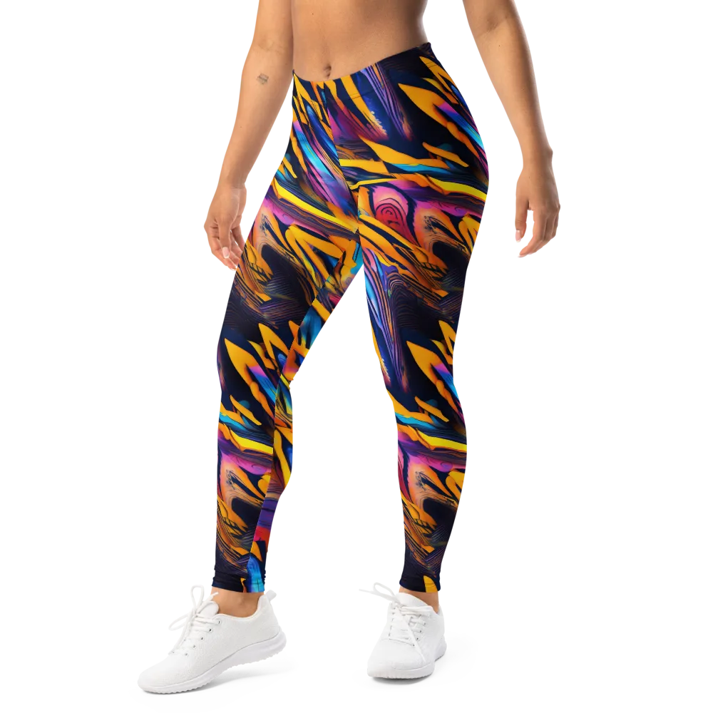 Electric Saffron on Leggings — Left Front