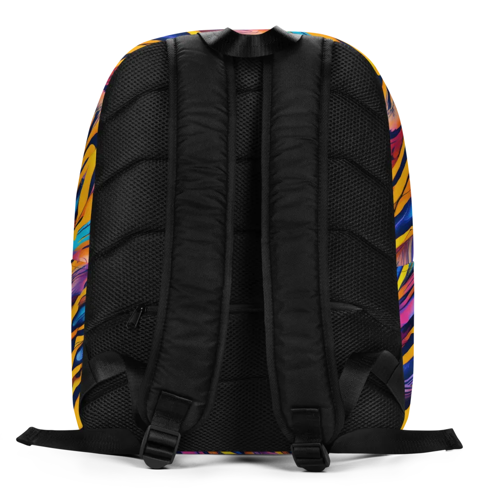 Electric Saffron on Minimalist Backpack — Back