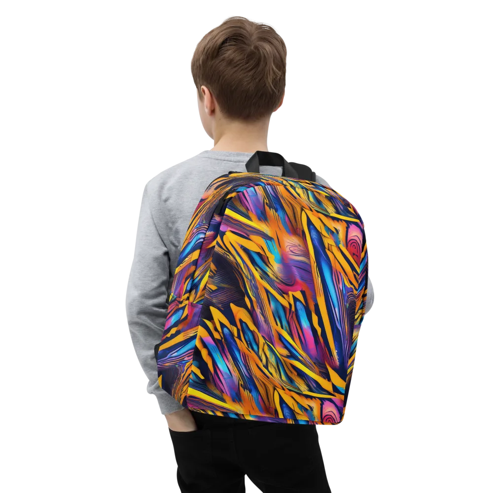 Electric Saffron on Minimalist Backpack — Zoomed-in