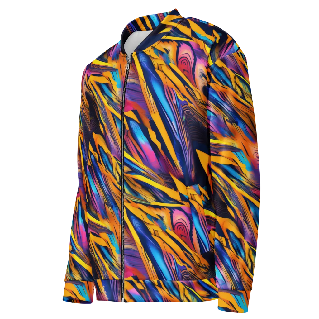 Electric Saffron on Bomber Jacket — Left Front