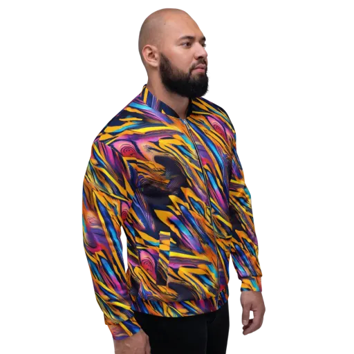Electric Saffron on a Bomber Jacket