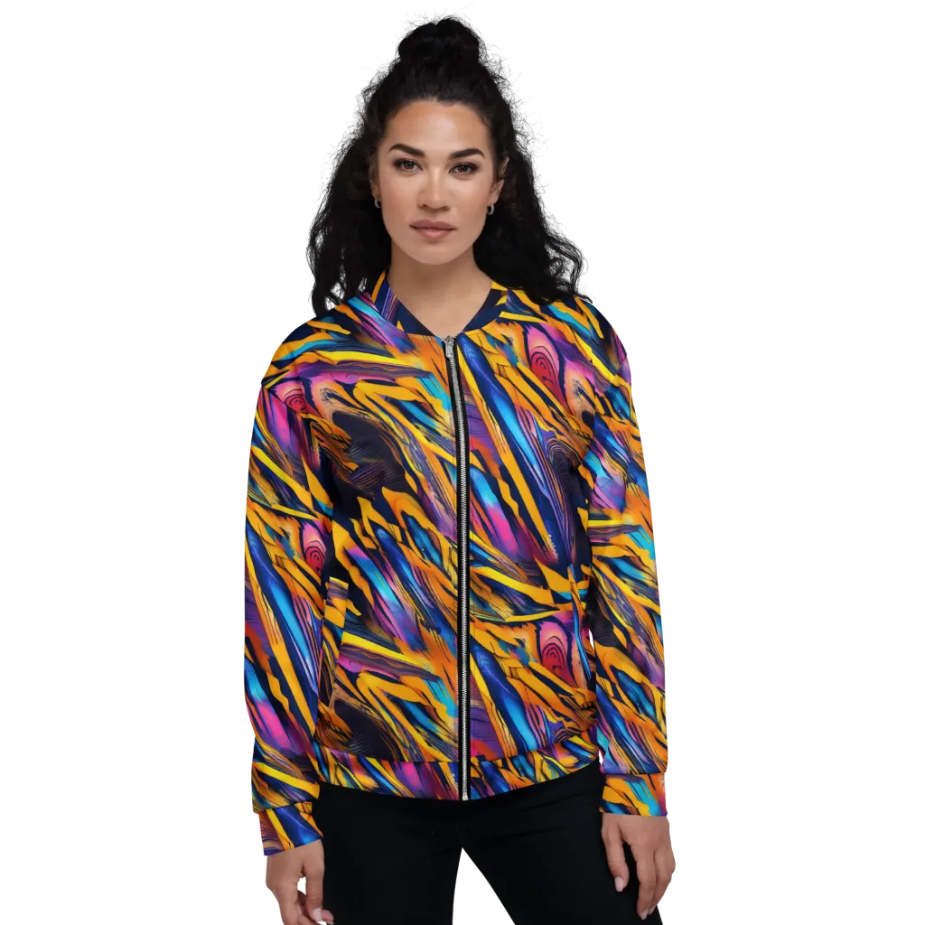 Electric Saffron on Bomber Jacket — Front