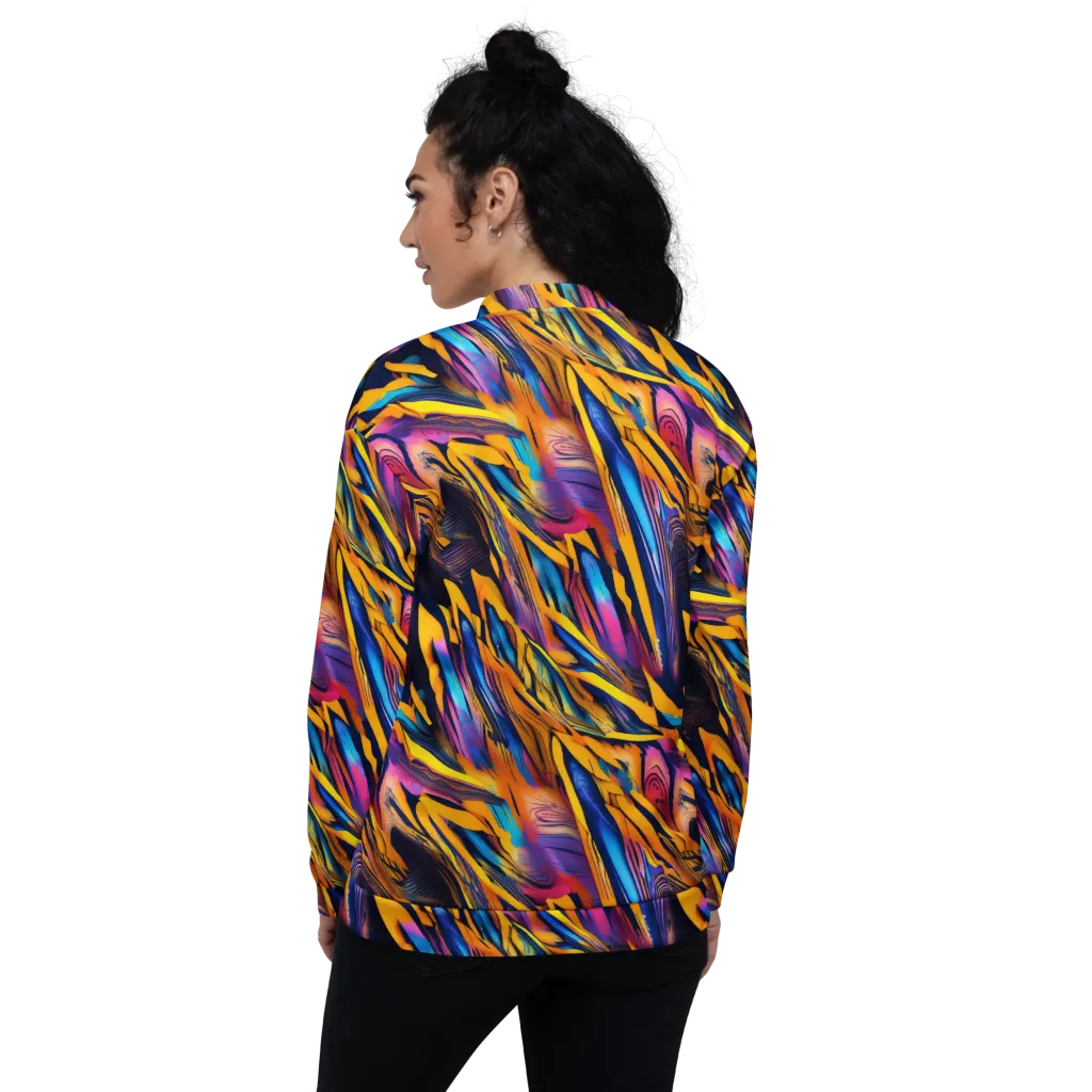 Electric Saffron on Bomber Jacket — Back