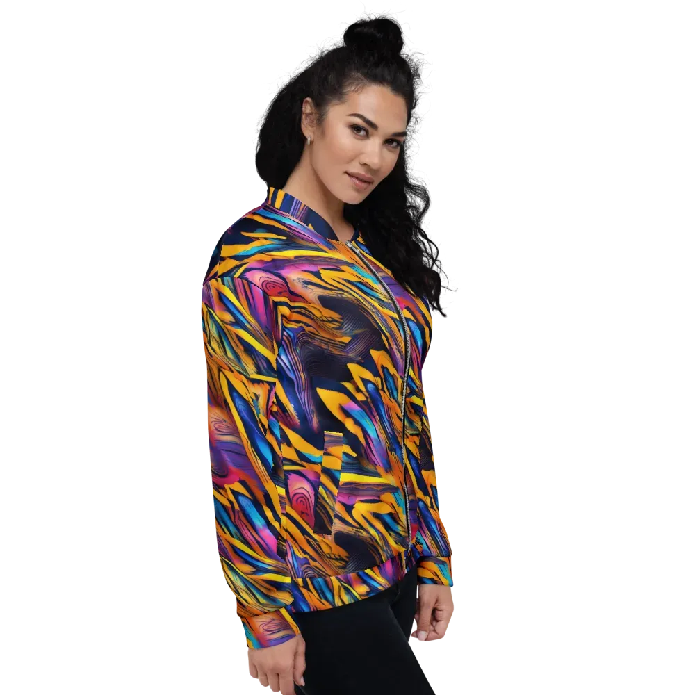 Electric Saffron on Bomber Jacket — Right