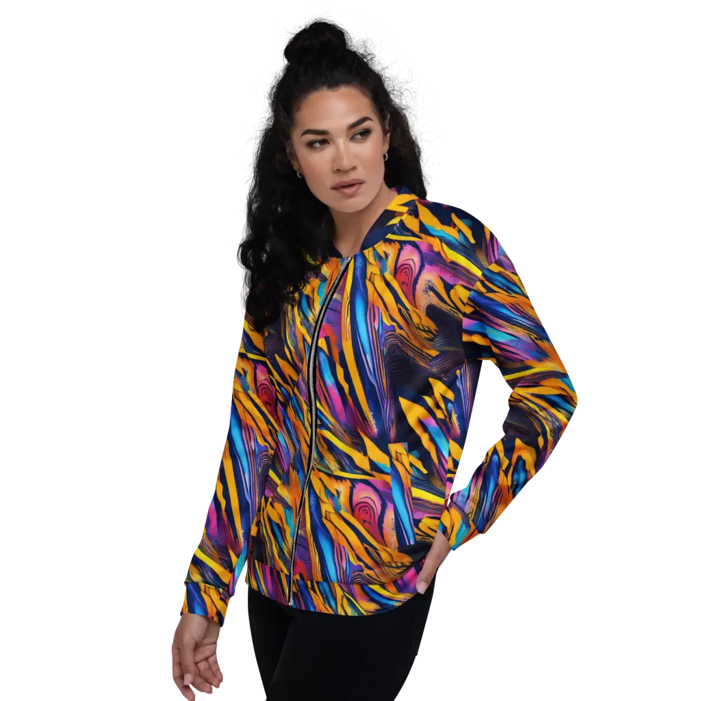 Electric Saffron on Bomber Jacket — Left