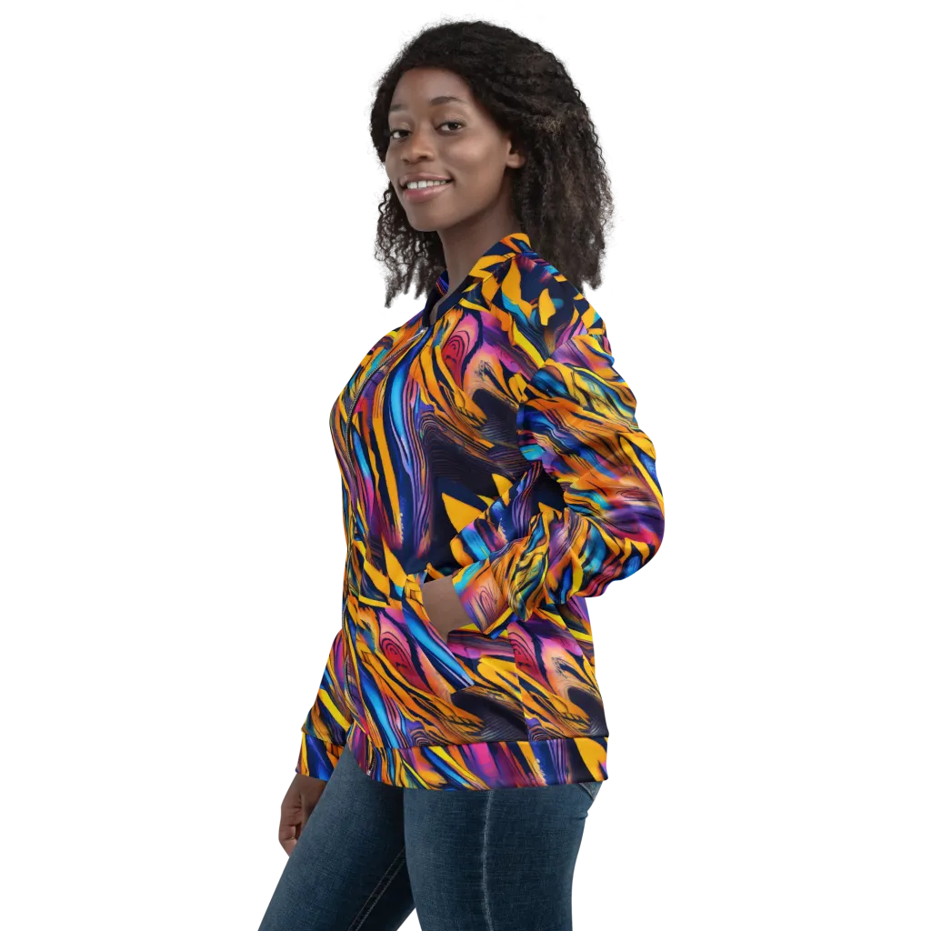 Electric Saffron on Bomber Jacket — Left