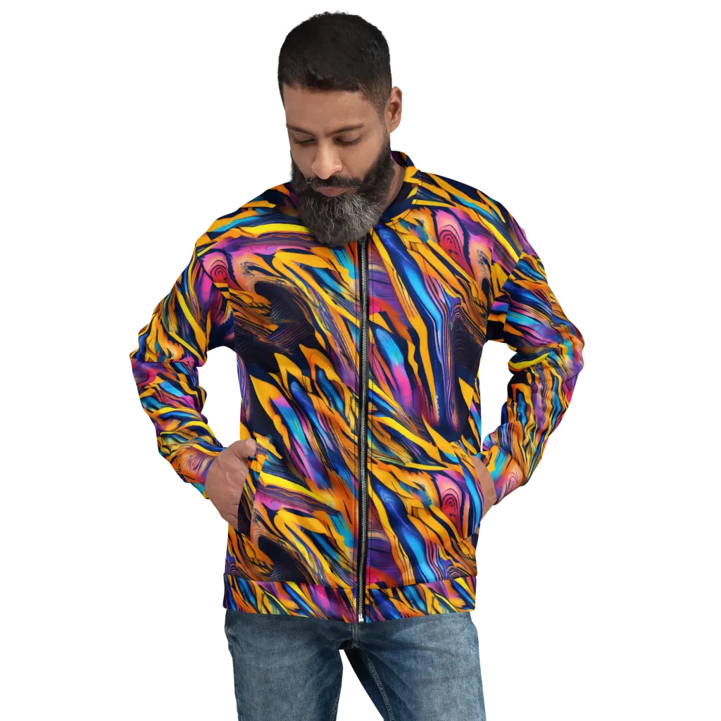 Electric Saffron on Bomber Jacket — Front