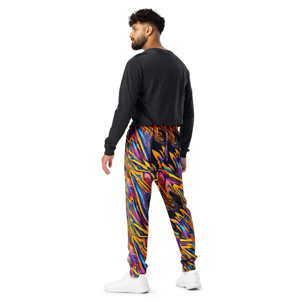 Electric Saffron on Men's Joggers — Back