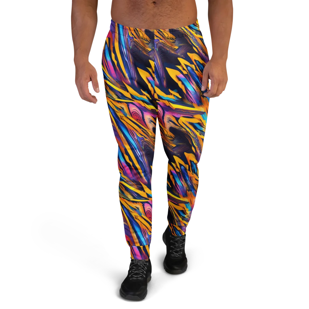 Electric Saffron on Men's Joggers — Front