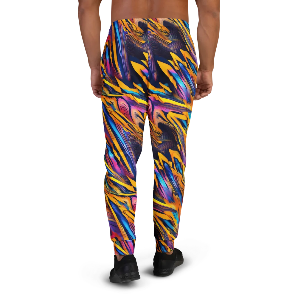 Electric Saffron on Men's Joggers — Back