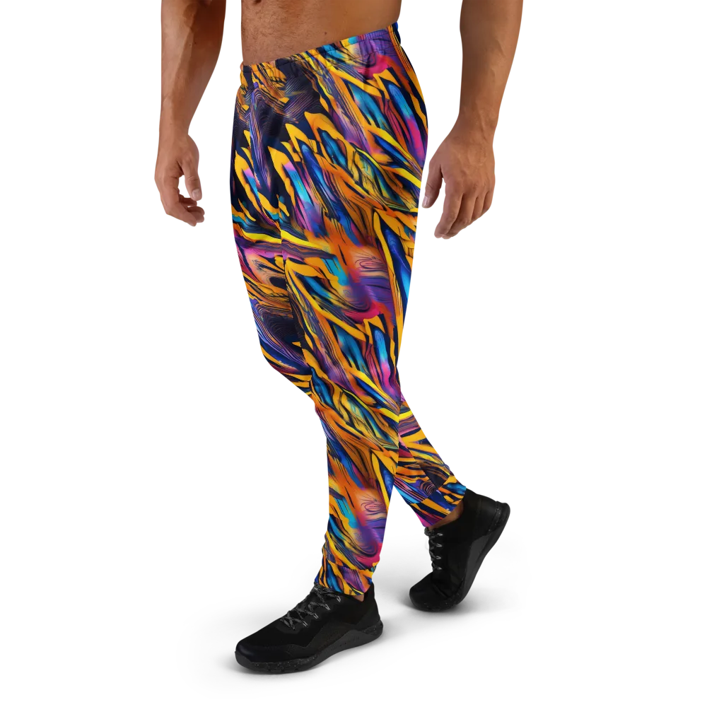 Electric Saffron on Men's Joggers — Left