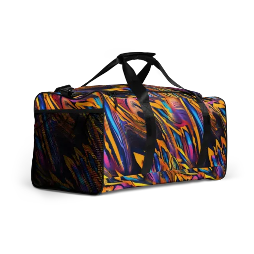 Electric Saffron on a Duffle Bag