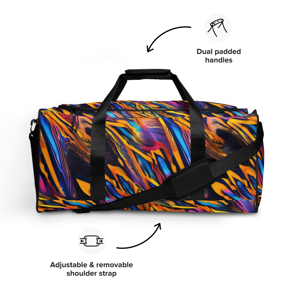 Electric Saffron on Duffle Bag — Front