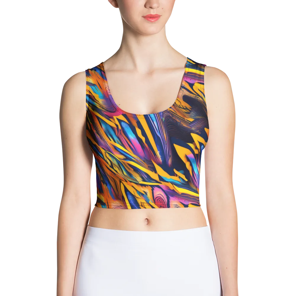 Electric Saffron on Crop Top — Front