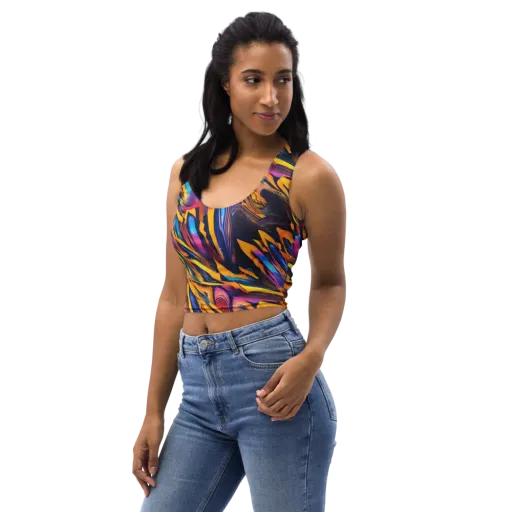 Electric Saffron on a Crop Top