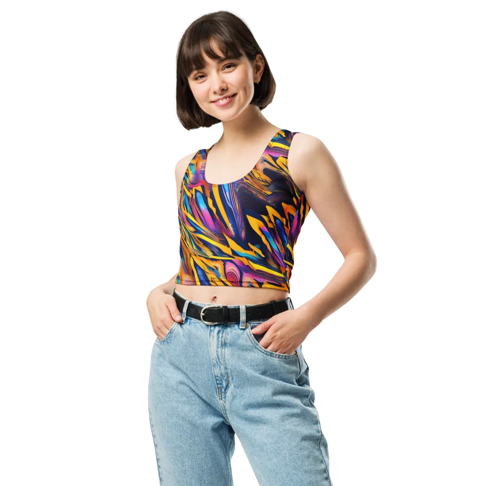 Electric Saffron on Crop Top — Front