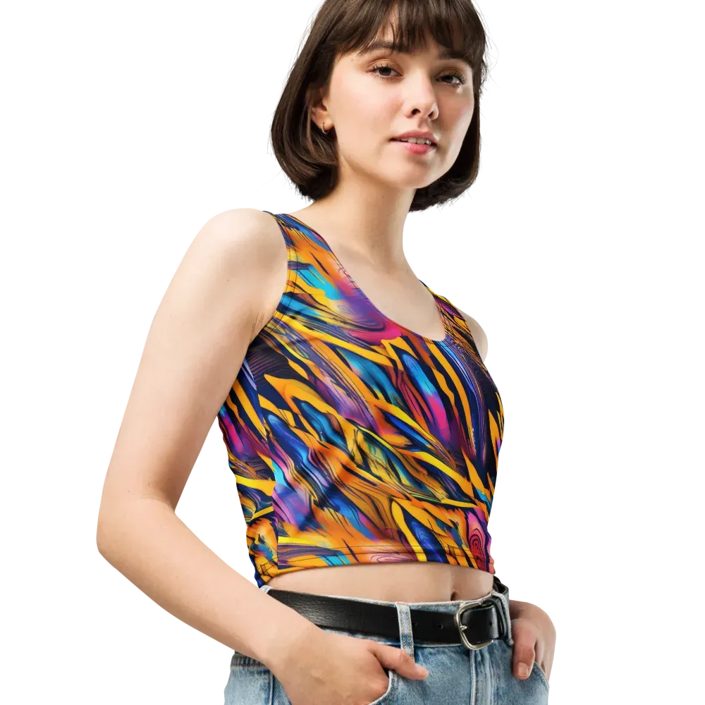 Electric Saffron on Crop Top — Right Front