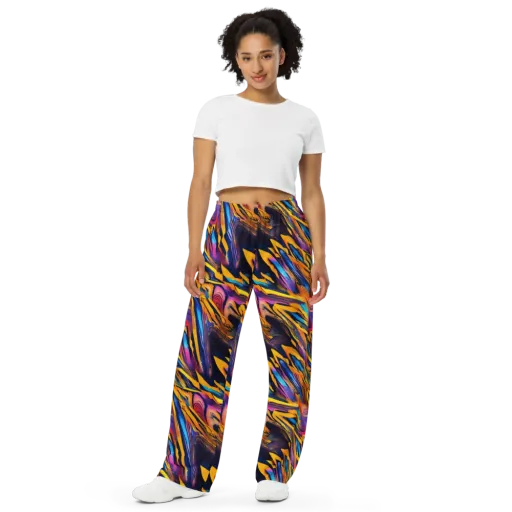 Electric Saffron on a Wide-Leg Pants