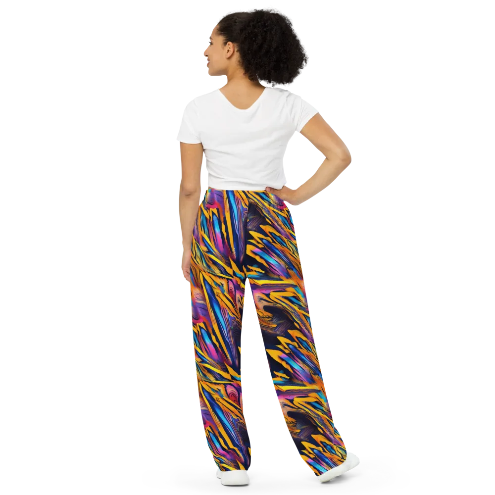 Electric Saffron on Wide-Leg Pants — Back