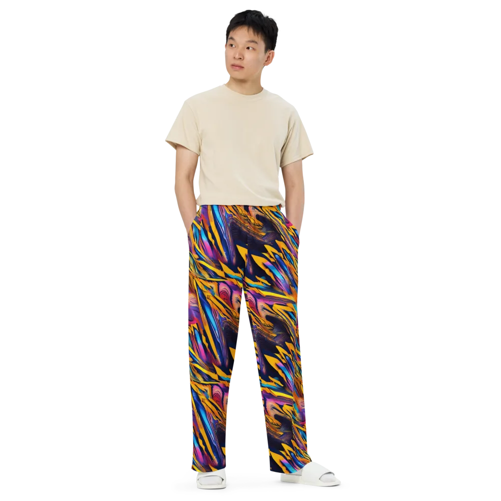 Electric Saffron on Wide-Leg Pants — Front