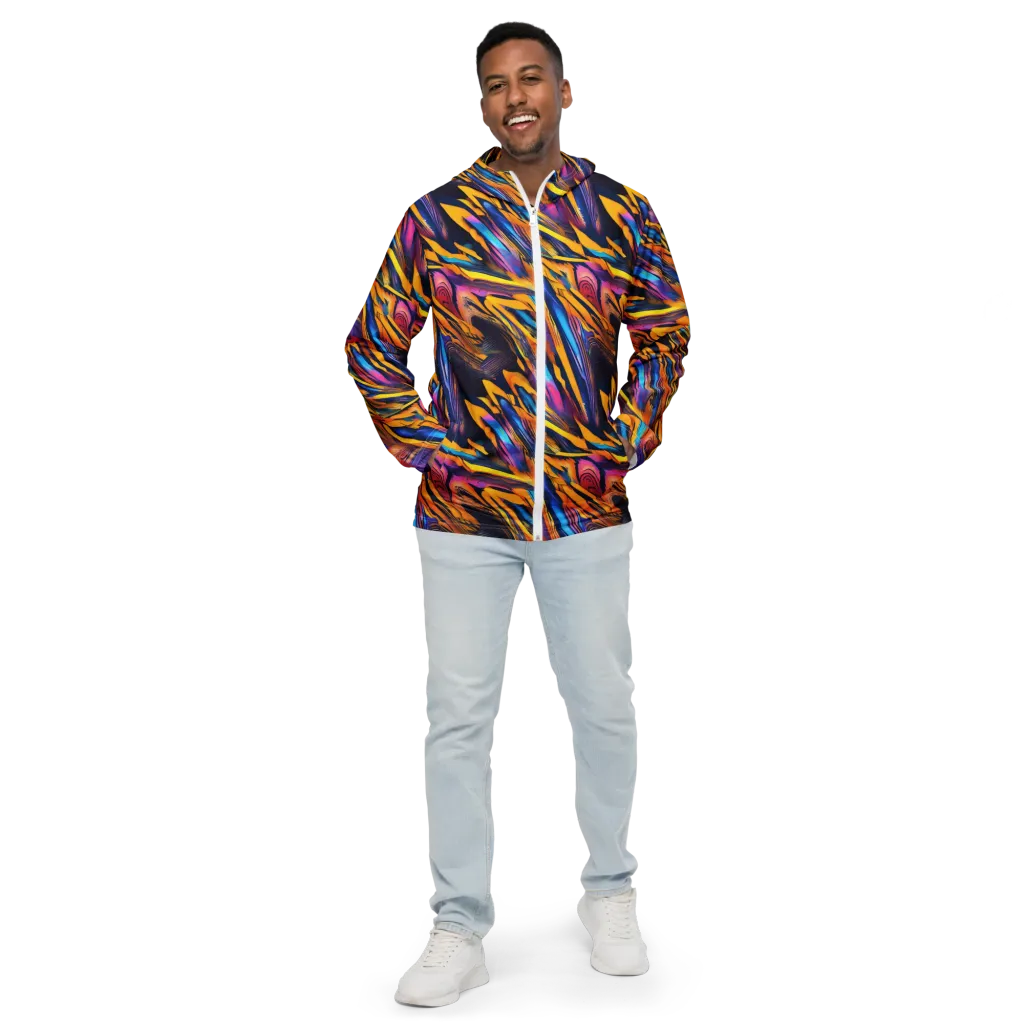 Electric Saffron on Men's Windbreaker — Front