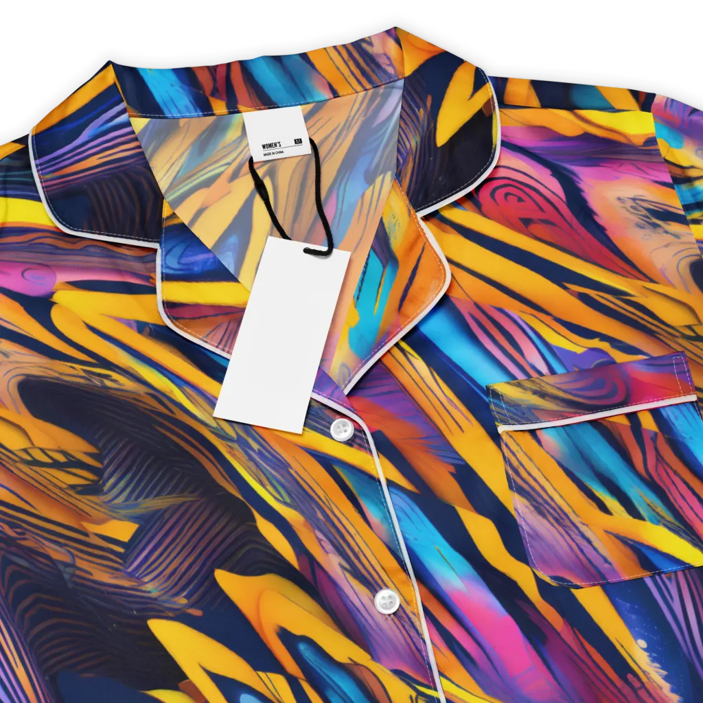 Electric Saffron on Women's Short Sleeve Pajama Top — Product details
