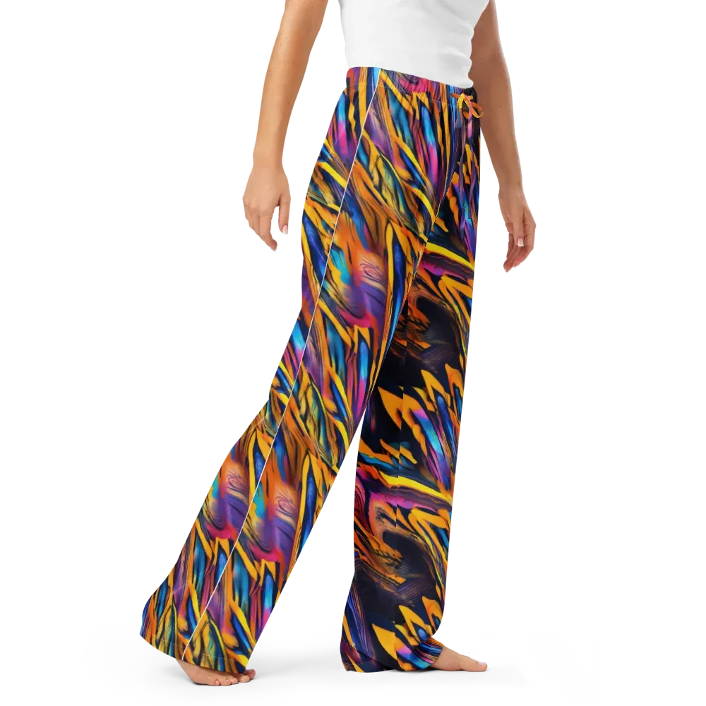 Electric Saffron on Women's Pajama Pants — Right Front