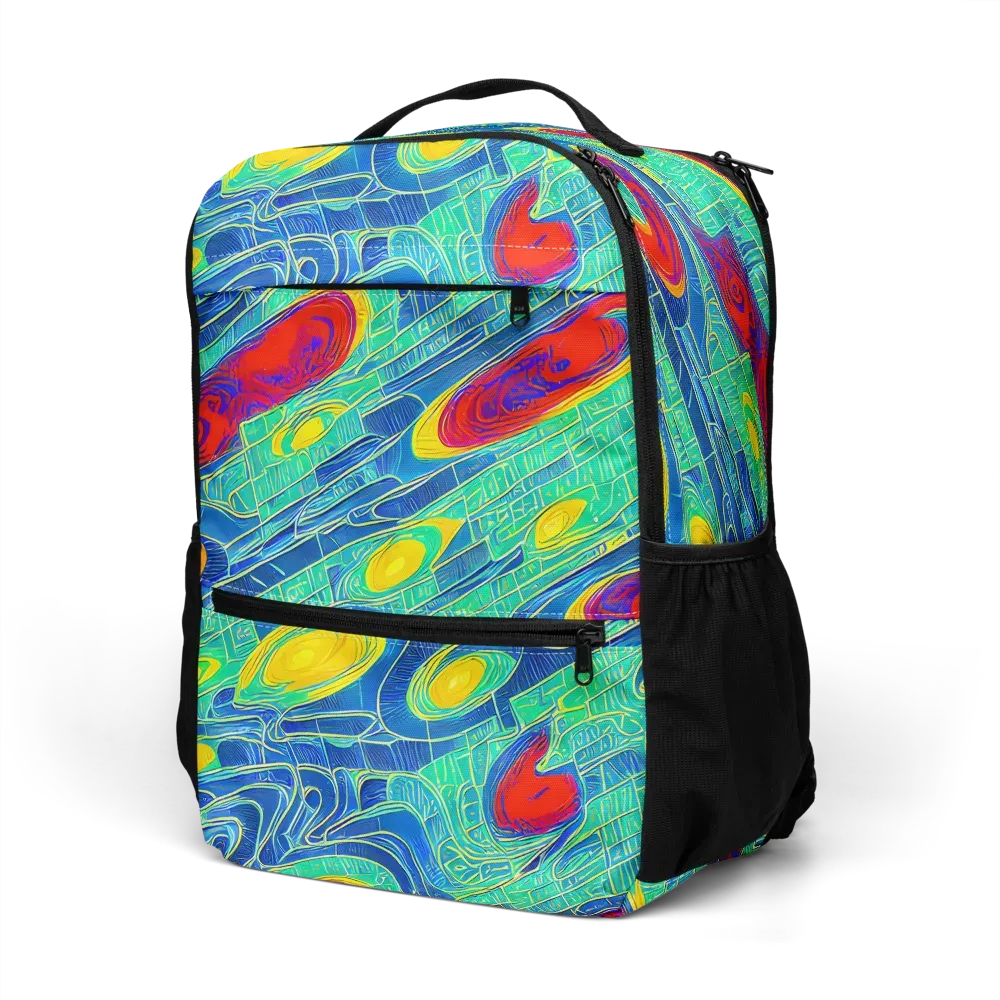 Neon Raceway on Utility Backpack — Left Front