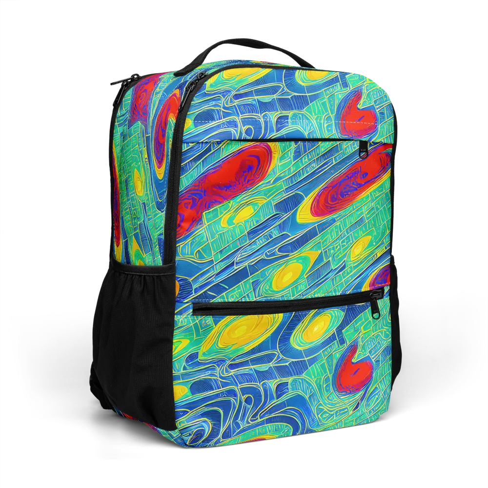 Neon Raceway on Utility Backpack — Right Front