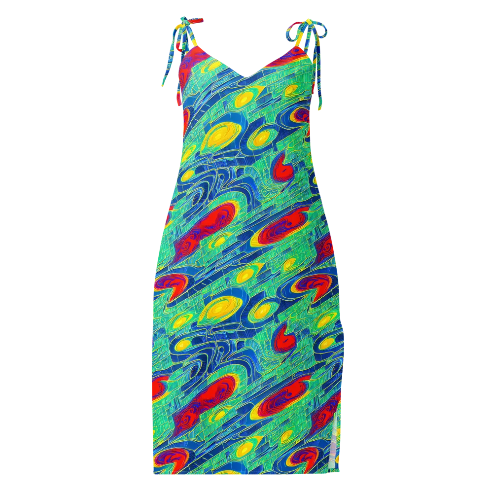 Neon Raceway on Slip Dress — Front