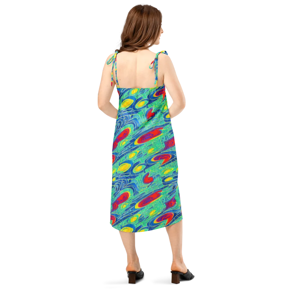 Neon Raceway on Slip Dress — Back