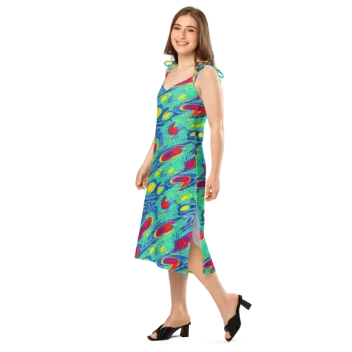 Neon Raceway on a Slip Dress