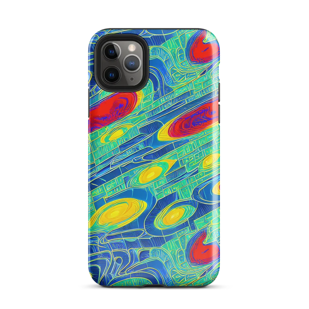 Neon Raceway on Tough Case for iPhone® — Front