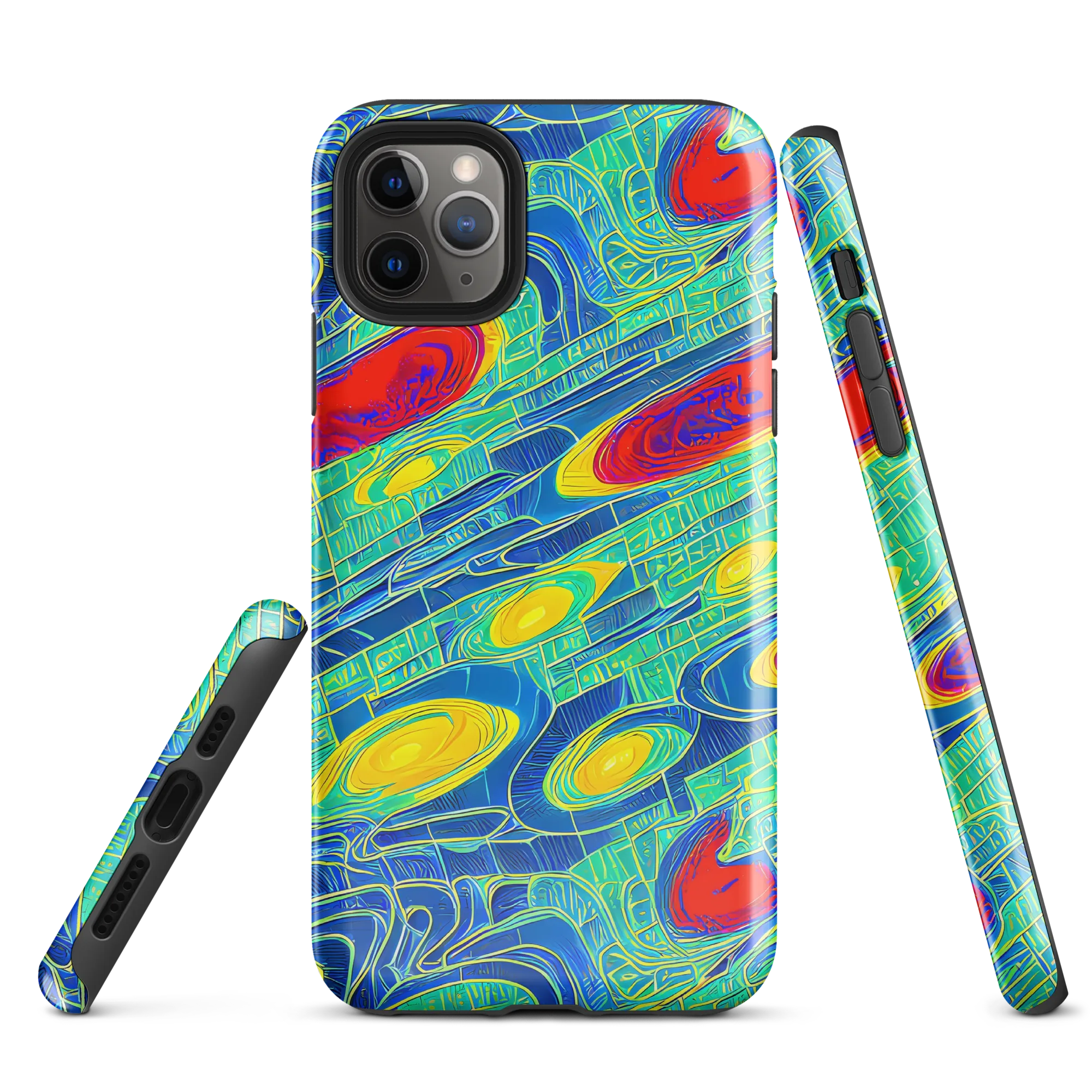 Neon Raceway on Tough Case for iPhone® — Front