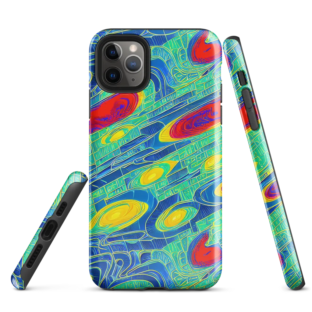 Neon Raceway on Tough Case for iPhone® — Front