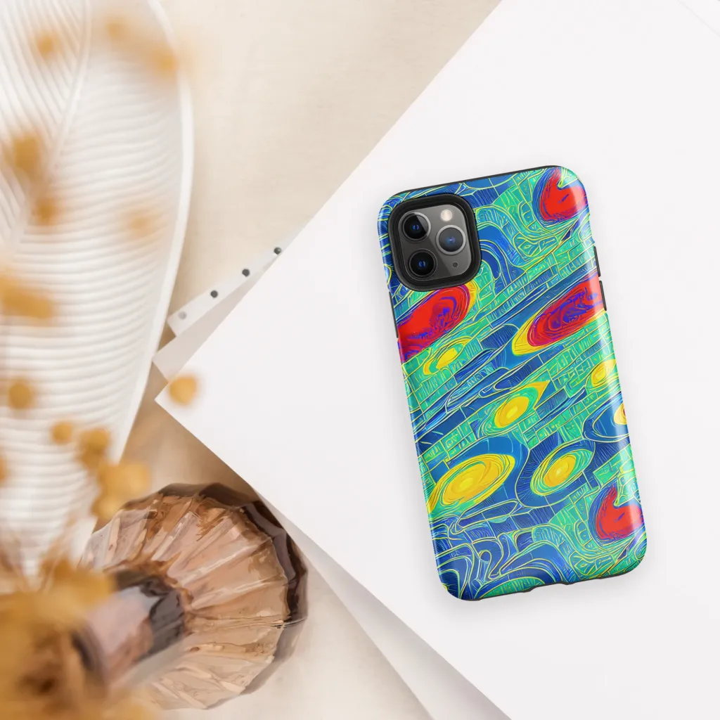 Neon Raceway on Tough Case for iPhone® — Front