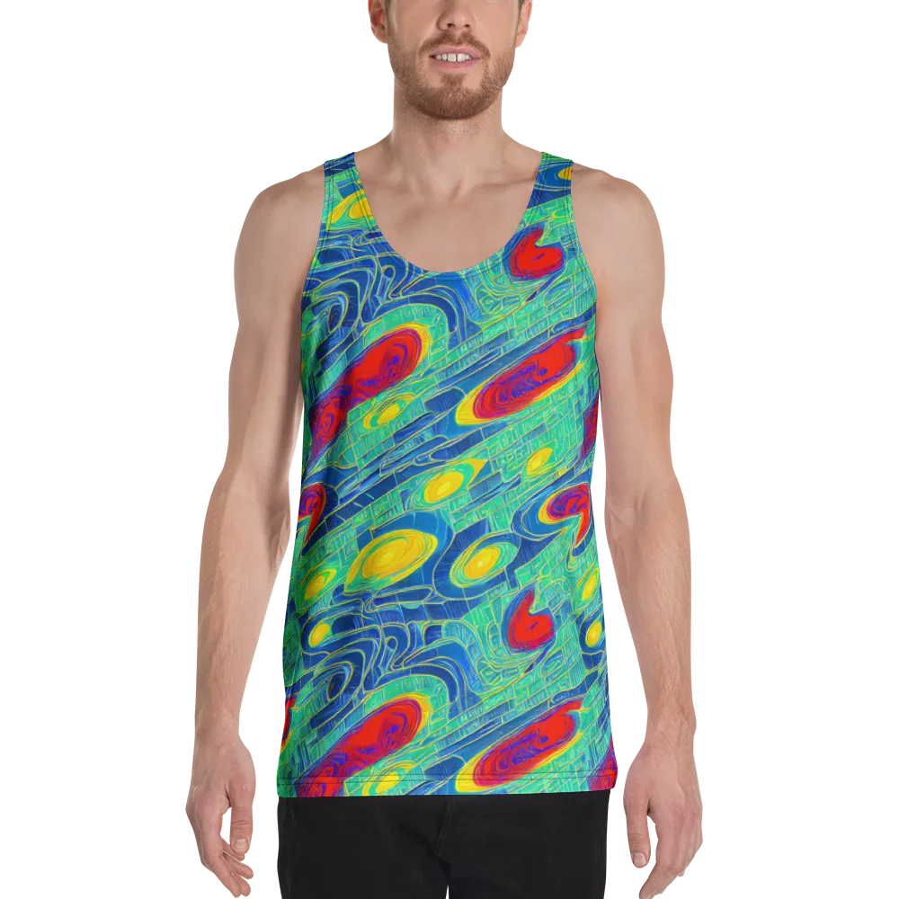 Neon Raceway on Men's Tank Top — Front