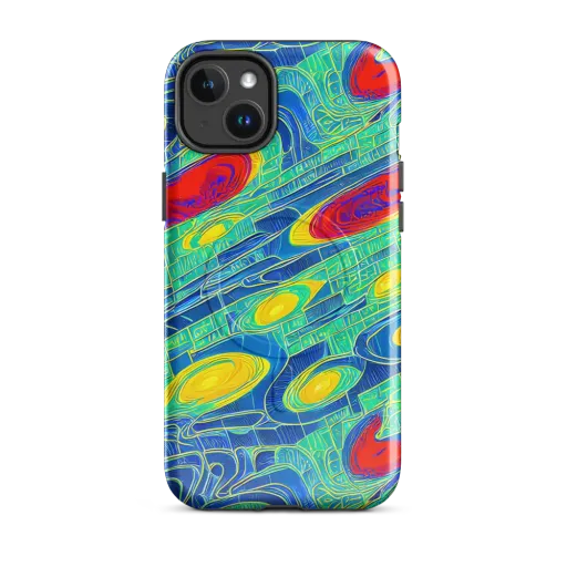 Neon Raceway on a MagSafe Tough Case for iPhone®