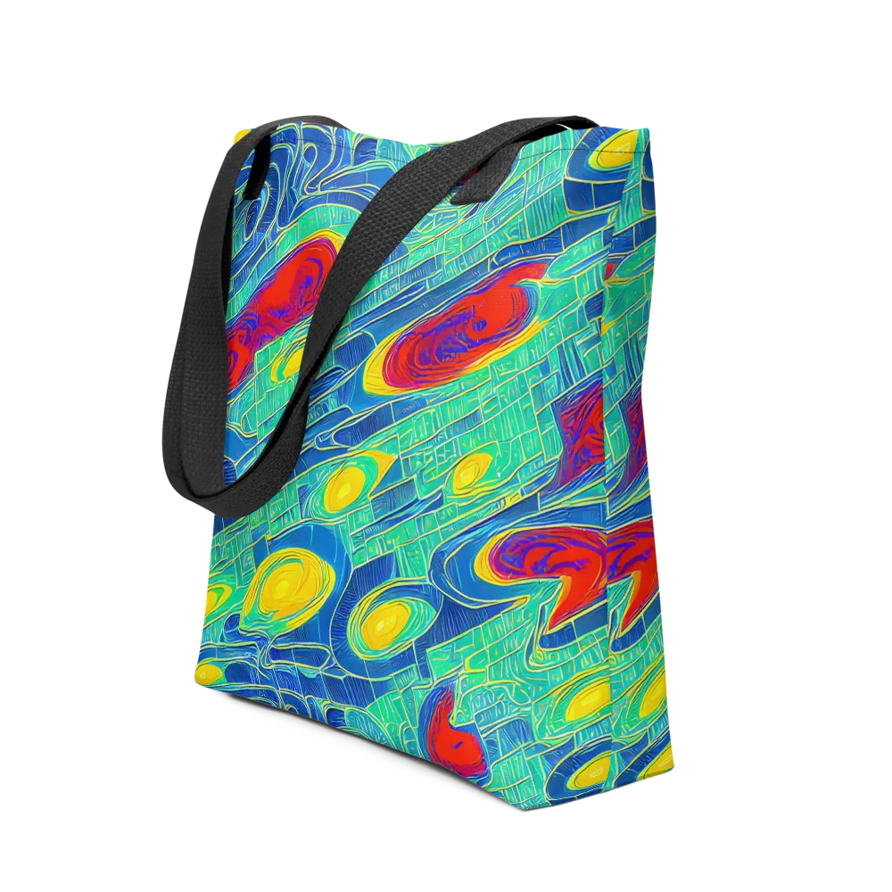 Neon Raceway on Tote Bag — Front
