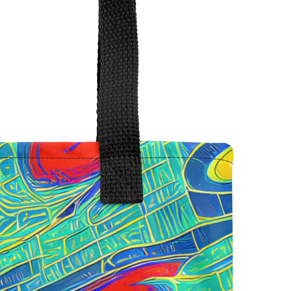 Neon Raceway on Tote Bag — Product details
