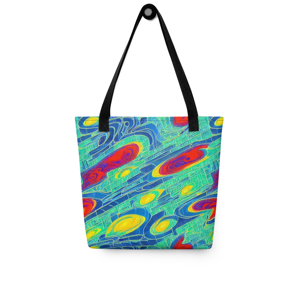 Neon Raceway on Tote Bag — Front