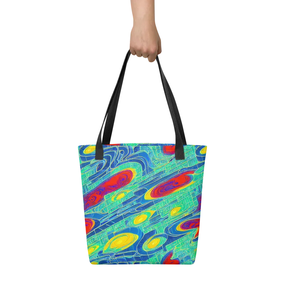 Neon Raceway on Tote Bag — Front
