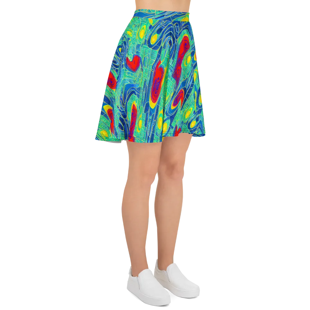 Neon Raceway on Skater Skirt — Right