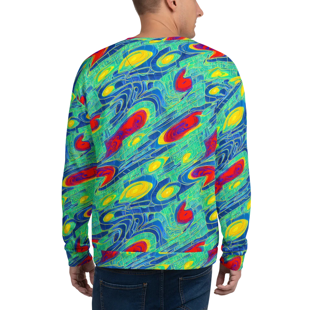 Neon Raceway on Sweatshirt — Back