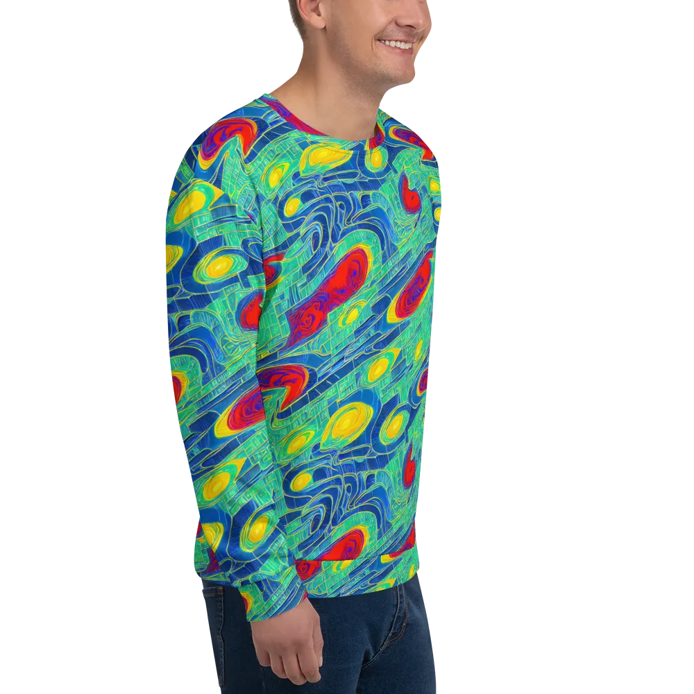 Neon Raceway on Sweatshirt — Right Front