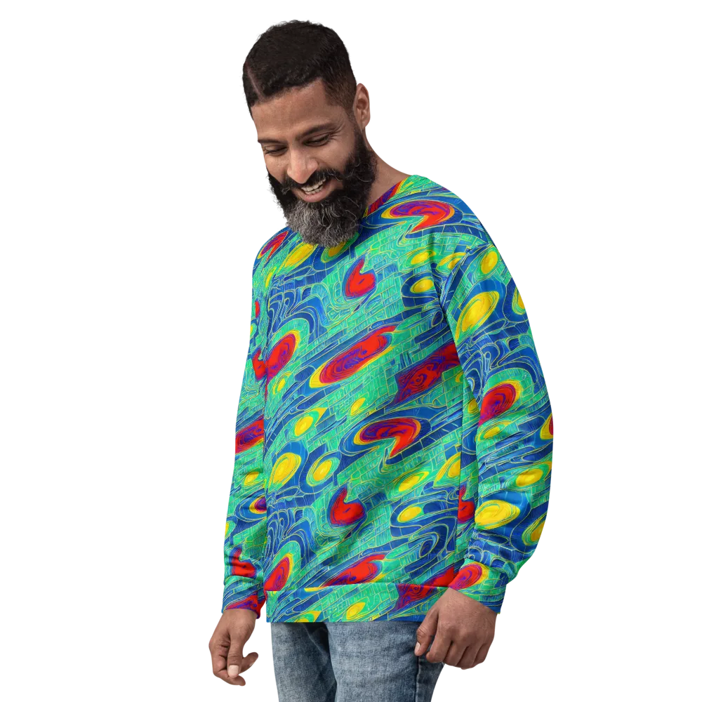 Neon Raceway on Sweatshirt — Left Front
